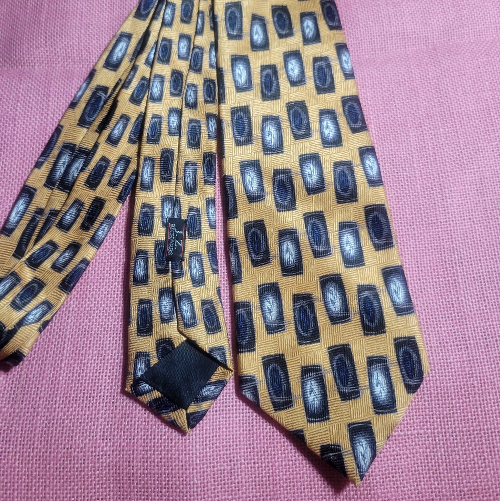 Parisian J.Z Richards Gold Modern Floral Tie
